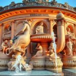 Házasság körhinta (Ehekarussell) kút Nürnberg városában