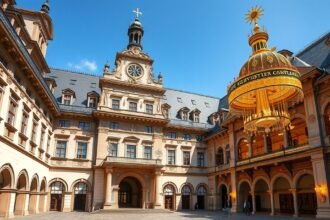Augsburg Városházája és az Aranyterem belső tér látványossága