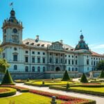 Thurn und Taxis kastély Regensburg városában gyönyörű kertekkel