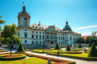 Thurn und Taxis kastély Regensburg városában gyönyörű kertekkel