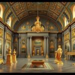 A Müncheni Residenz kincstárának díszes belső tere