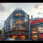 Les Halles vásárlóközpont Párizsban, modern építészet
