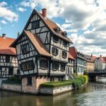 Ulm Ferde Ház - egyedi ferde épület német városban