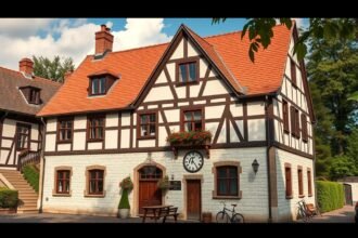 Egy gyönyörű reneszánsz épület a Schwörhausról Ulmban.