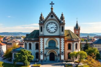 Zürich Szent Péter-templom, Európa legnagyobb toronyórájával.