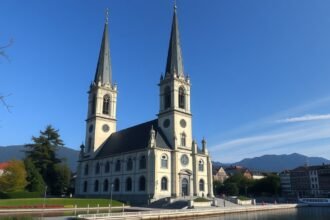 Hofkirche, Luzern ikonikussága, gótikus stílus, két torony