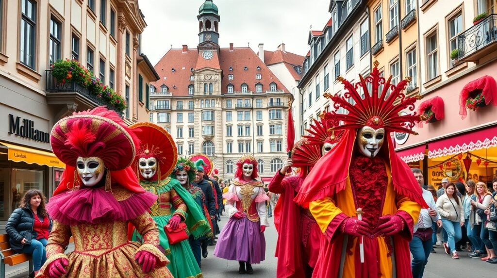 Luzern Fasnacht karnevál álarcos felvonulás a városban