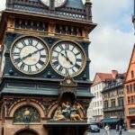 Zytglogge óratorony Bern városában, táncoló figurákkal és középkori óraszerkezet.