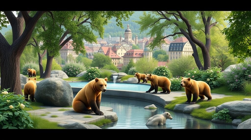 Medvepark, a berni látnivaló játékos medvékkel és gyönyörű tájjal