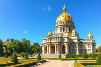 Az Invalidusok temploma aranykupolája Párizsban