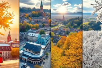 Tavaszi és őszi tájak Bernben, városnézési lehetőségek.