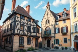 Genf legrégebbi háza, a Tavel-ház, a középkori építkezés példája.