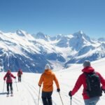 Síelés Zermatt gleccserén a lélegzetelállító hegyek között