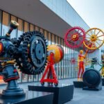 Jean Tinguely mozgó szobrai a Bázel Múzeumban