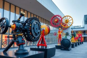 Jean Tinguely mozgó szobrai a Bázel Múzeumban