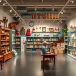 Játékbaba Múzeum belső tere, játékok és babák kiállítása