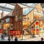 A Collection de l'Art Brut múzeum Lausanne-ban, modern építészet.