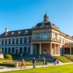 A Hermitage Alapítvány múzeuma Lausanne-ban, gyönyörű kertekkel.