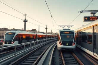 Lausanne gumikerekű metró a városi közlekedésben