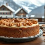 Engadiner Nusstorte - diótorta a Sankt Moritzban, svájci desszert
