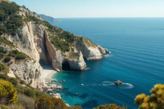 A Gargano-félsziget vadregényes partja és tiszta tengere