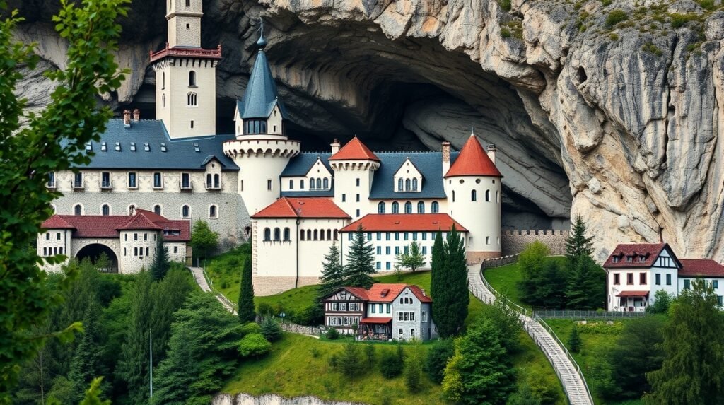 A Predjamai vár, a világ legnagyobb barlangvára Szlovéniában