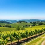 Festői szőlőhegyek Jeruzalem környékén Szlovéniában.