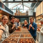 Csokik kóstolása a Zotter Csokoládégyárban Riegersburgban