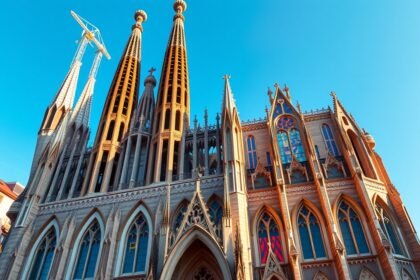 Szent Eulália-katedrális részletei Barcelonában.