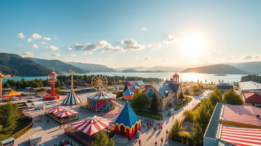 Fertő-tó mellett található Familypark, Ausztria legnagyobb vidámparkja.
