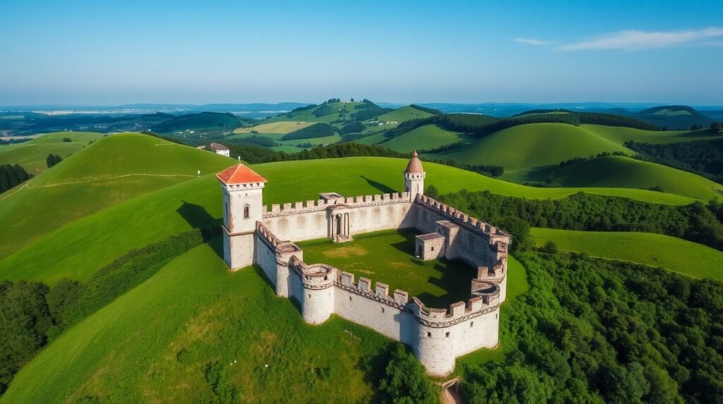 Szepes vára, Közép-Európa legnagyobb várromja gyönyörű hegyvidéki környezetben.