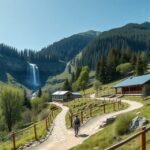 Tarajka vízesésekhez vezető túraútvonal és Rainer-kunyhó