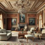 Betléri kastély elegáns belső terének részletei