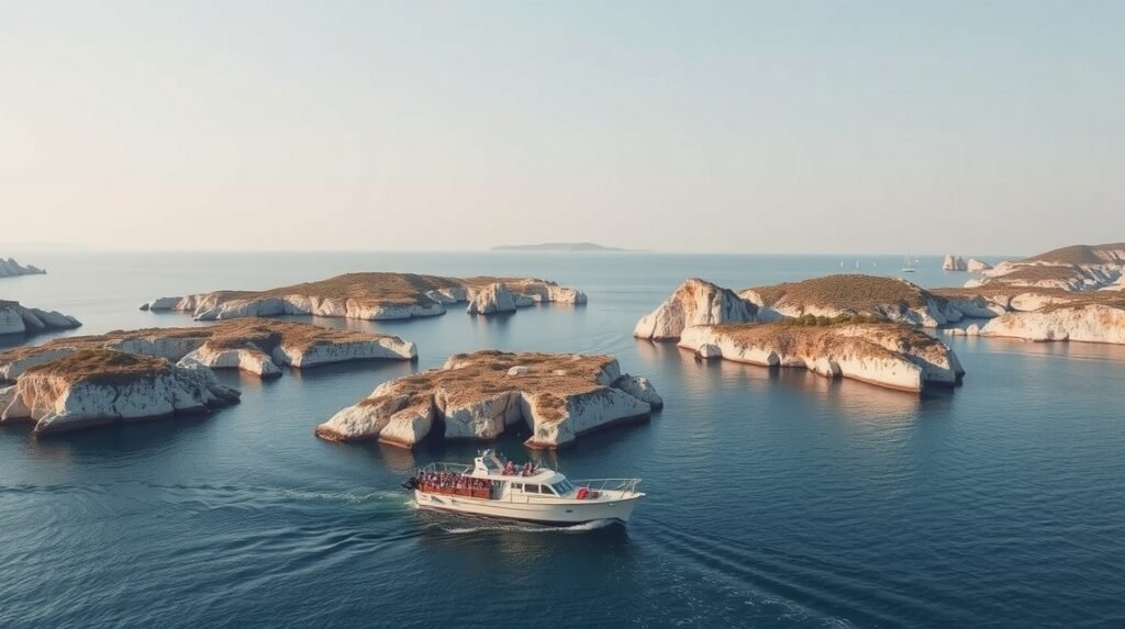 Hajókirándulás a Kornati Nemzeti Park öbleiben