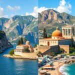 Görög szigetek gyönyörű tájai, Korfu és Kréta felfedezése.