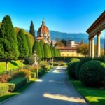 Boboli-kert séta Firenze zöld szívében díszszobrokkal és panorámával