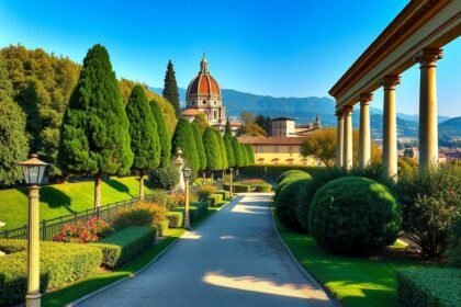 Boboli-kert séta Firenze zöld szívében díszszobrokkal és panorámával