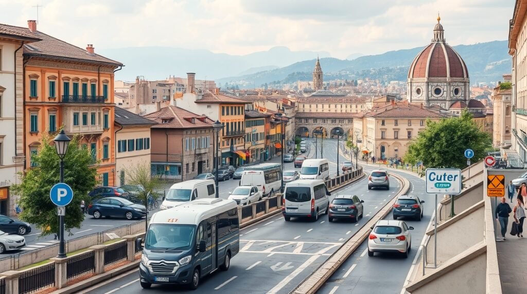 Firenze közlekedés és ZTL zónák a belvárosban