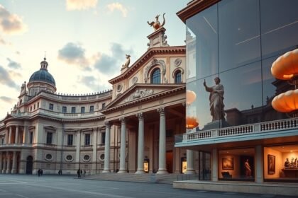 A Teatro alla Scala operaház és múzeum impozáns épülete Milánóban.