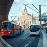 Milánói villamos és repülőtéri transzfer a közlekedési központban