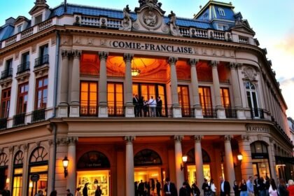 A Comédie-Française épülete Párizsban, klasszikus drámaelőadások helyszíne.