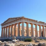 Az Akropolisz Parthenon temploma Athénban, Görögországban.