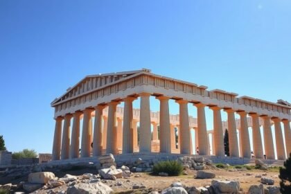 Az Akropolisz Parthenon temploma Athénban, Görögországban.