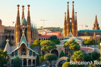 Barcelona Sagrada Família és Park Güell panorámája