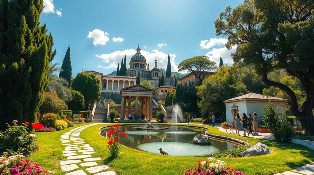 A Nemzeti Kert gyönyörű zöld oázisa Athén szívében