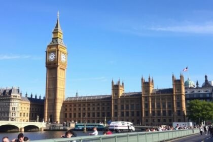 A Big Ben harangtornya és a Parlament épülete Londonban