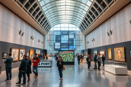 Látogatók a Tate Modern kortárs művészeti múzeumban Londonban