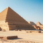 A Szakkárai lépcsős piramis Kairó közelében, ősi építészeti csoda.