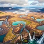 Izland lenyűgöző tája hóval borított hegyek és vízesések