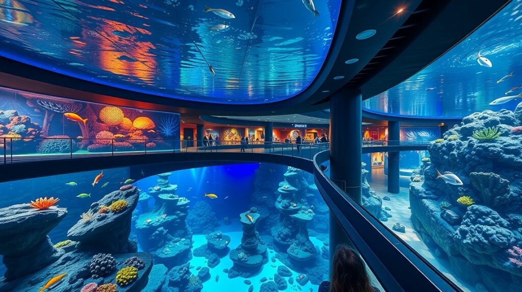 Birmingham National SEA LIFE Centre akvárium belső tere